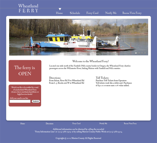 Wheatland Ferry